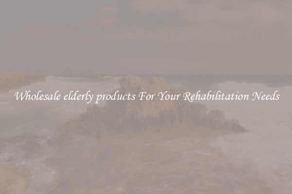 Wholesale elderly products For Your Rehabilitation Needs