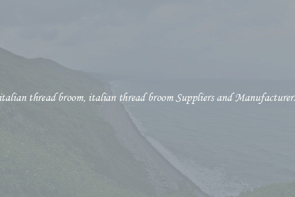 italian thread broom, italian thread broom Suppliers and Manufacturers