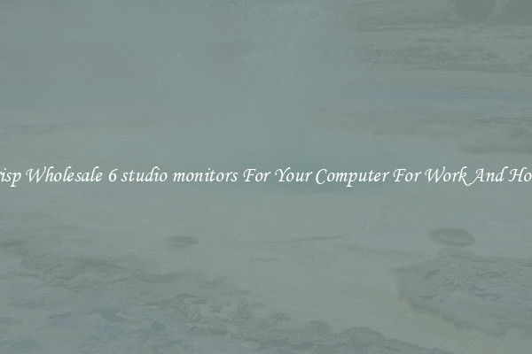 Crisp Wholesale 6 studio monitors For Your Computer For Work And Home