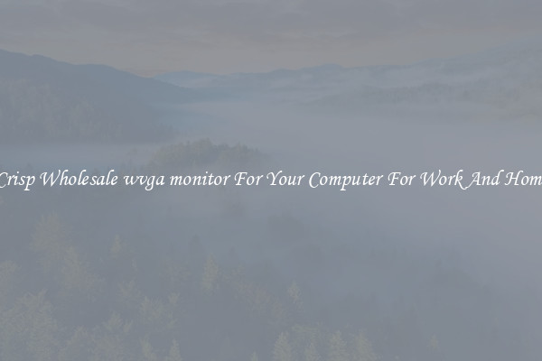 Crisp Wholesale wvga monitor For Your Computer For Work And Home