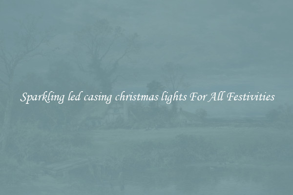 Sparkling led casing christmas lights For All Festivities