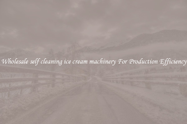 Wholesale self cleaning ice cream machinery For Production Efficiency