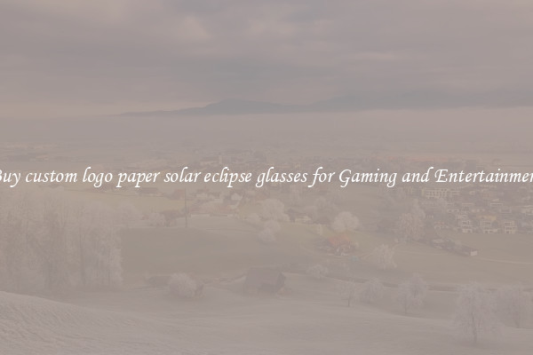 Buy custom logo paper solar eclipse glasses for Gaming and Entertainment