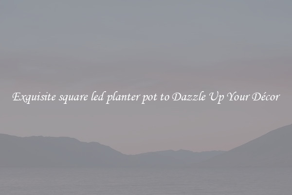 Exquisite square led planter pot to Dazzle Up Your Décor 