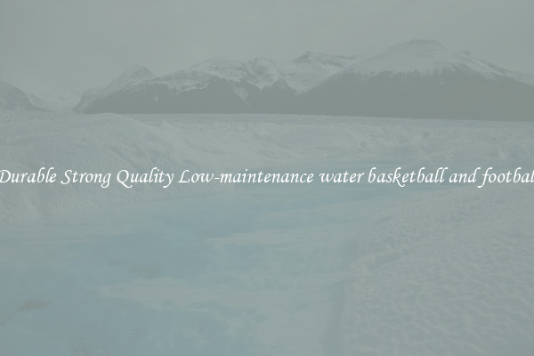 Durable Strong Quality Low-maintenance water basketball and football